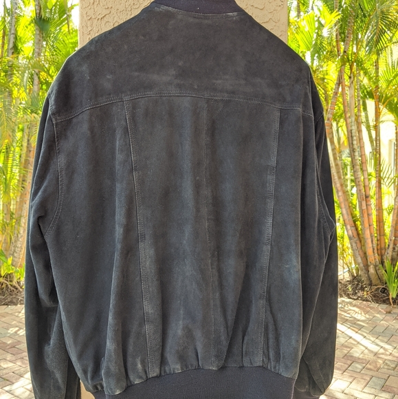 Vintage Men Button Down Black Jacket Coat - Picture 2 of 7